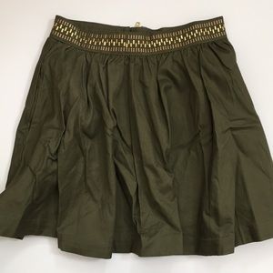 H&M Army Green/ Gold Utilitarian Skirt